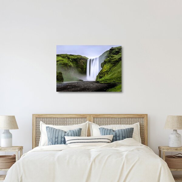 Tablou pe sticlă cu cascade (70x50 cm)