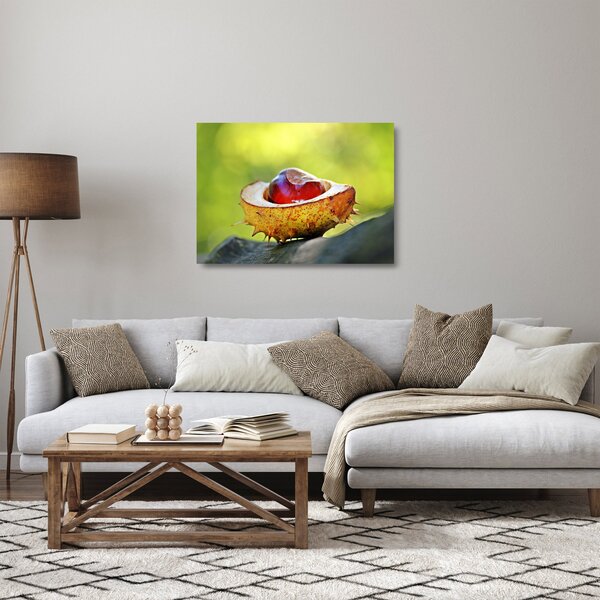 Tablou pe sticlă cu castani (70x50 cm)