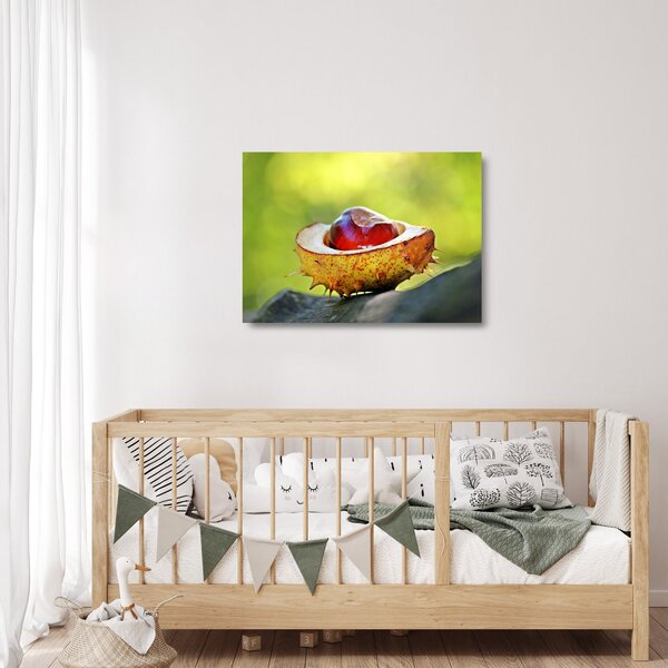 Tablou pe sticlă cu castani (70x50 cm)