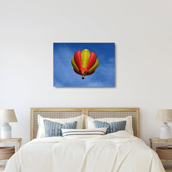 Tablou pe sticlă cu balon zburând (70x50 cm)