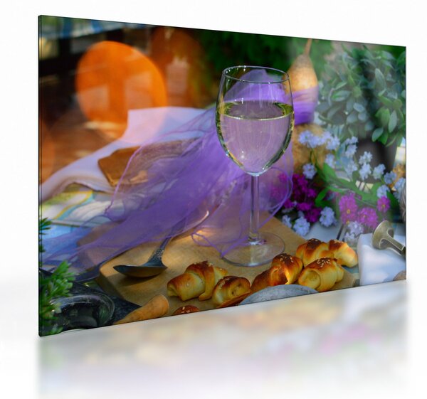 Tablou pe sticlă picnic (70x50 cm)