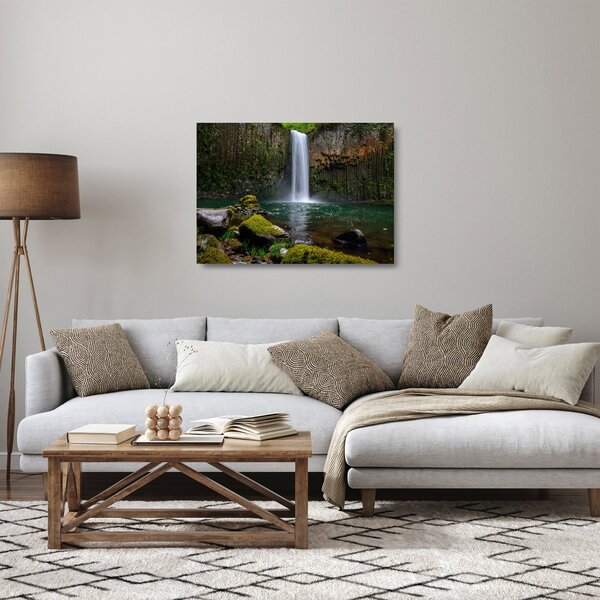 Tablou pe sticlă cu cascade (70x50 cm)