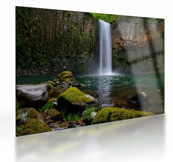 Tablou pe sticlă cu cascade (70x50 cm)