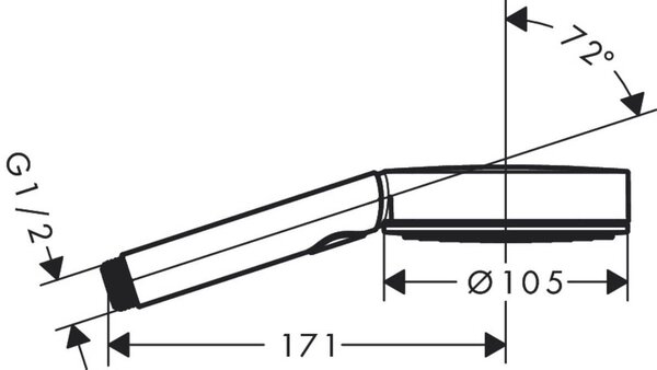 Hansgrohe Pulsify Select duș de mână negru 24111670