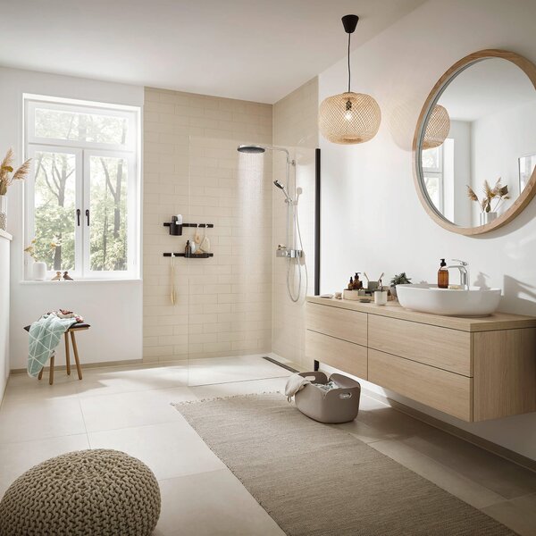 Hansgrohe Pulsify S set de duș perete cu termostat cu duș de ploaie crom 24220000
