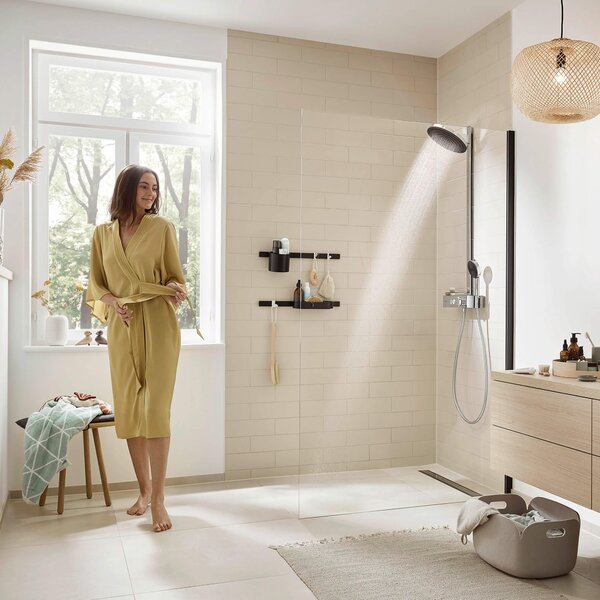 Hansgrohe Pulsify set de duș perete cu termostat cu duș de ploaie crom 24241000
