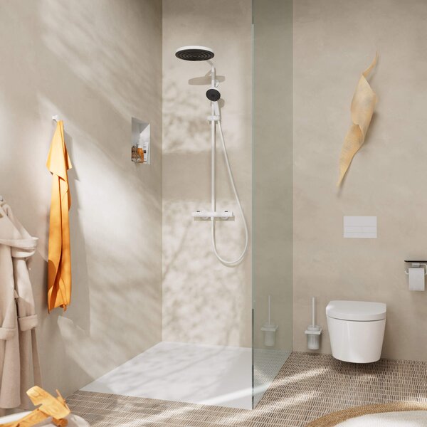 Hansgrohe Pulsify S Puro set de duș perete cu duș de ploaie alb 24237700