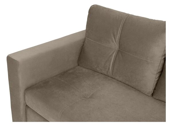 Canapea BUNIO III, stofa clasica bej - Paros 3, 147x88x86 cm
