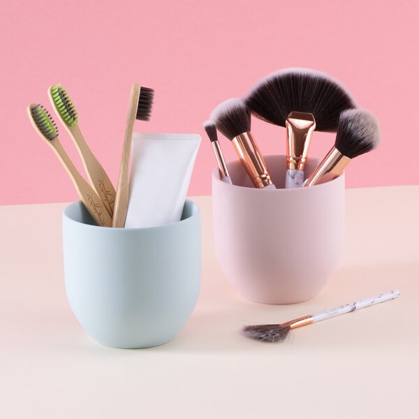 Organizator de baie din ceramica Culoare roz inchis, SHIRE