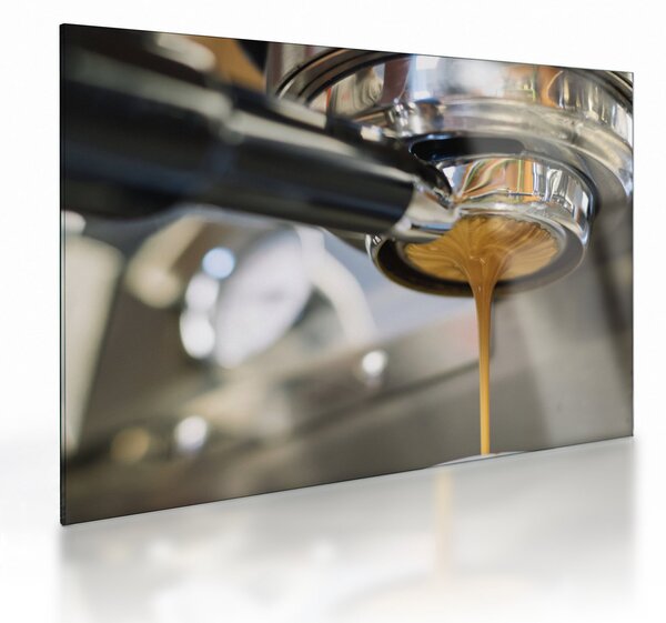 Tablou pe sticlă - espresso (70x50 cm)