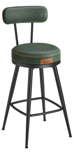Set de 2 scaune de bar Vasagle Verde 54x54x90.5 cm