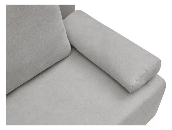 Canapea extensibila SUN, stofa catifelata gri - Enjoy New 45, 193x92x9