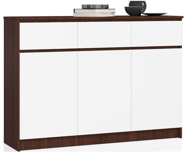 Comodă cu sertare Kuwait 3D 3D (wenge + alb). Promo -21%. 1151979
