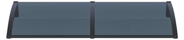 Copertină PRO 150x120 cm din aluminiu și plexiglas – Negru/Antracit