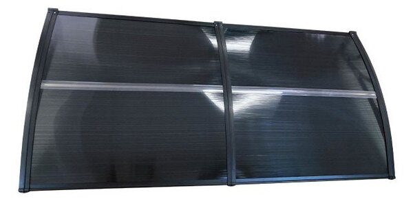 Copertină ECO 120x150 cm din policarbonat – Negru/Antracit
