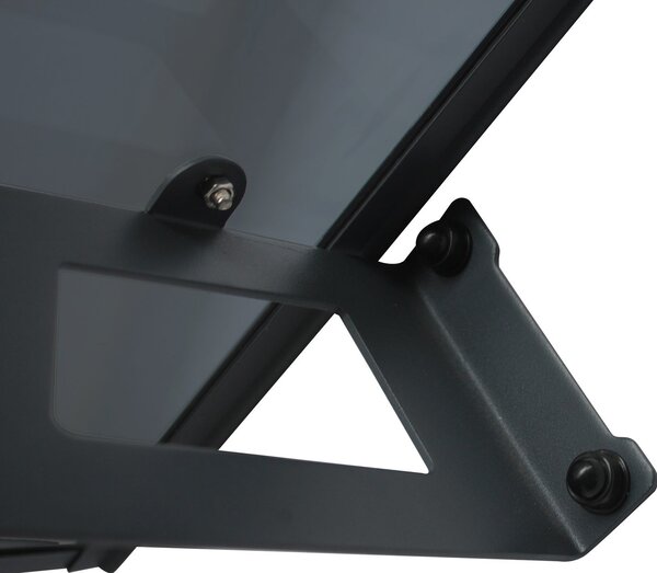 Copertină VIVIEN PRO 200x80 cm din aluminiu și plexiglas – Negru/Antracit