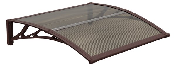 Copertină ECO 80x60 cm din policarbonat – Maro/Bronz