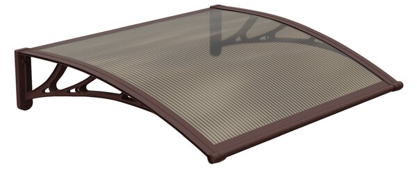 Copertină PREMIUM 40x60 cm, placă 6 mm dintr-o bucată – Maro/Bronz