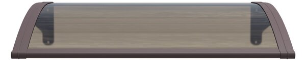 Copertină PREMIUM 40x60 cm, placă 6 mm dintr-o bucată – Maro/Bronz