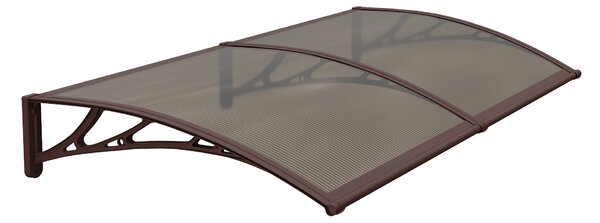 Copertina PREMIUM 150x120 cm, Policarbonat 6 mm, Suporturi din ABS, Maro/Bronz