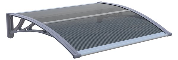 Copertină ECO 120x100 cm din policarbonat – Gri/Antracit