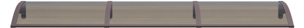 Copertină PREMIUM 300x150 cm, placă 6 mm dintr-o bucată – Maro/Bronz