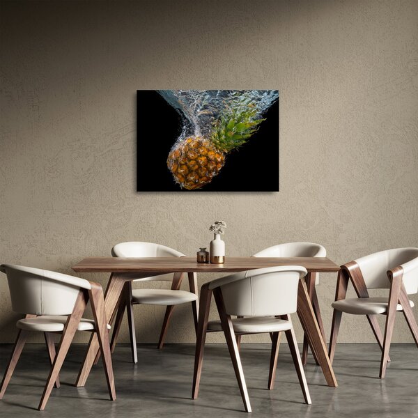 Tablou pe sticlă cu anans în apă (70x50 cm)