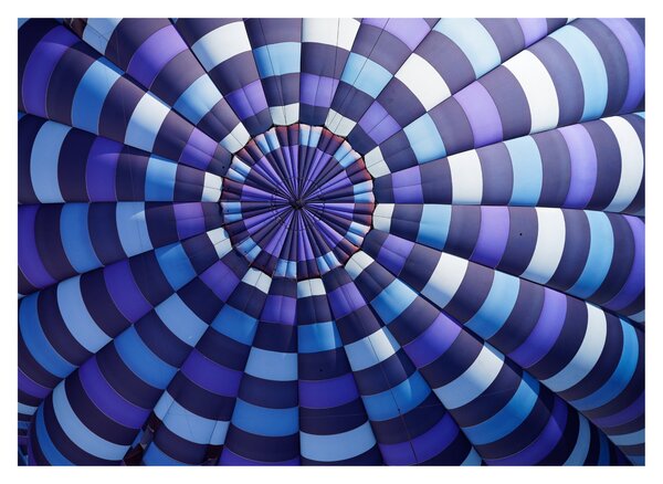 Tablou pe sticlă cu structura balonului zburător (70x50 cm)
