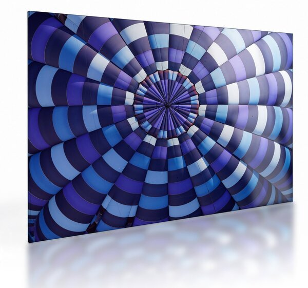 Tablou pe sticlă cu structura balonului zburător (70x50 cm)