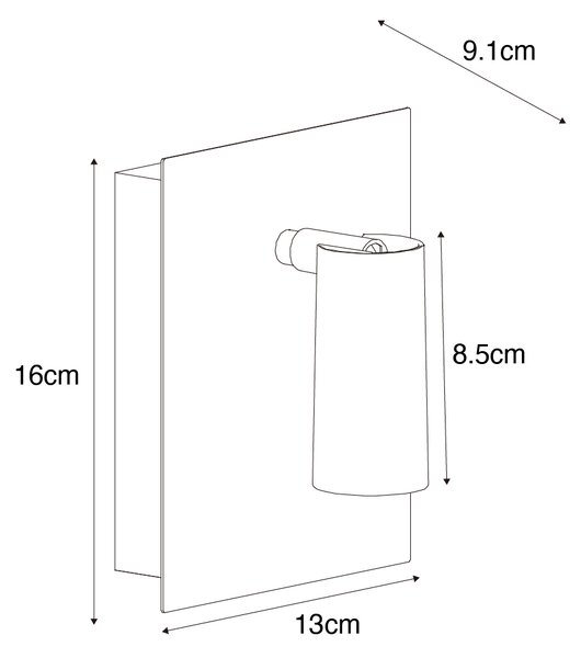 Lampă de perete exterioară modernă albă cu LED inclus IP54 - Simon
