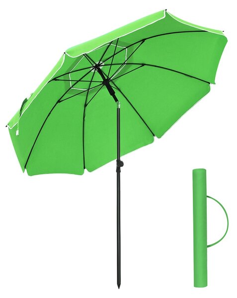 Umbrela de plaja Songmics Verde 160x160x206 cm