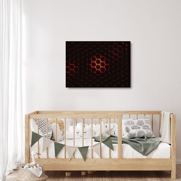 Tablou pe sticlă cu sârmă (70x50 cm)