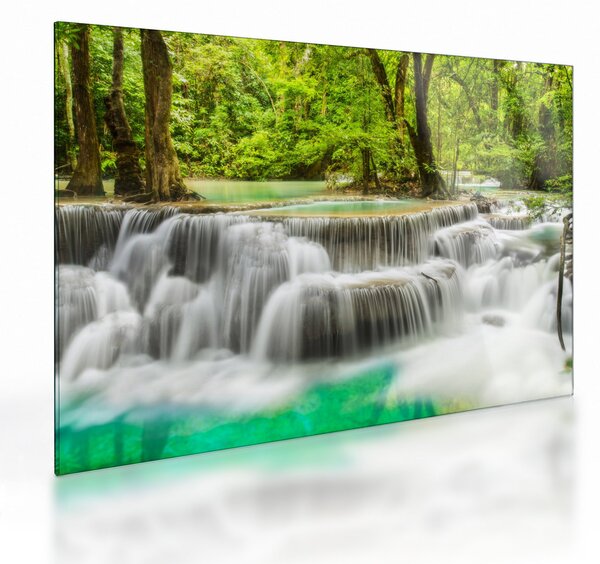 Tablou pe sticlă cu cascade (70x50 cm)
