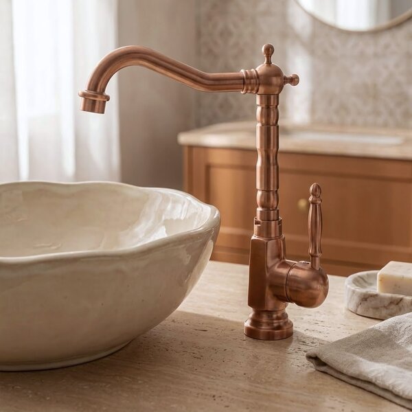 Baterie pentru baie Rea Bona Brush Copper High