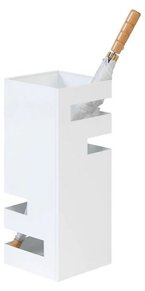 Suport umbrela LIANA, alb, metal, 19x19x48 cm