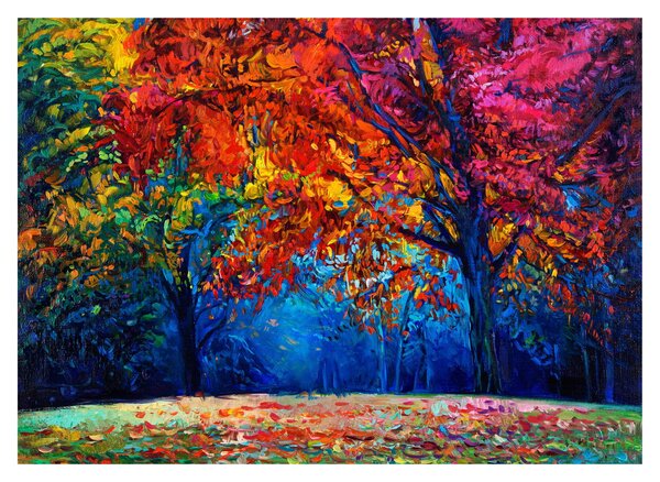 Tablou pe sticlă cu pictura naturii (70x50 cm)