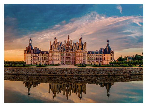 Tablou pe sticlă cu castel (70x50 cm)