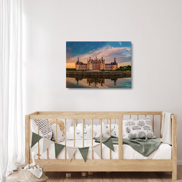 Tablou pe sticlă cu castel (70x50 cm)