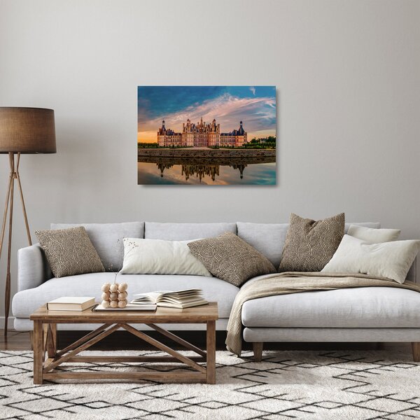 Tablou pe sticlă cu castel (70x50 cm)