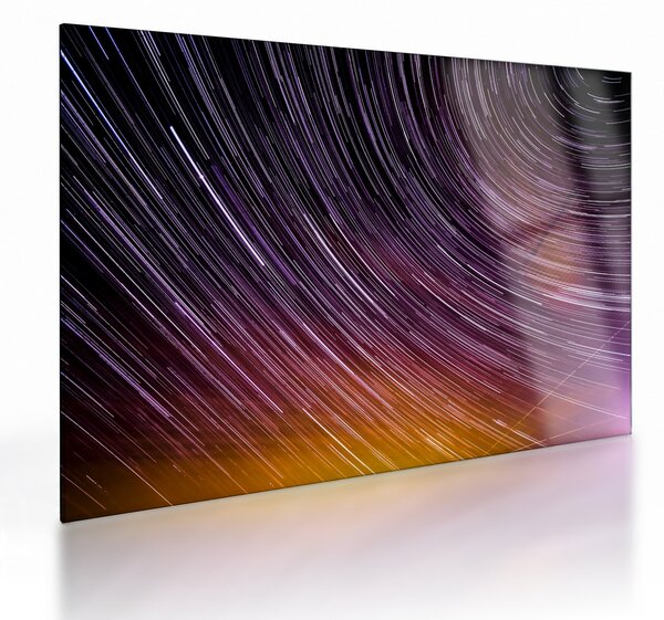 Tablou pe sticlă cu stele șterse pe cer (70x50 cm)