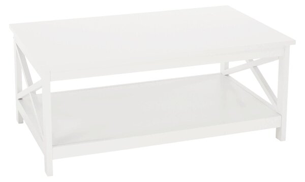 Masuta cafea EDRIA, alb, 87x55x37 cm