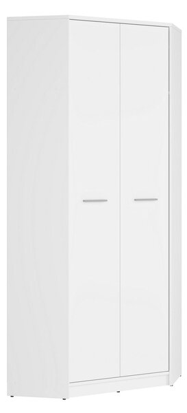 Dulap NEPO PLUS, alb, PAL, cu 2 usi, 80x80x197 cm
