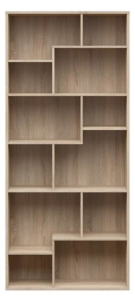 Biblioteca TETRIX, stejar sonoma, PAL melaminat, 88x34x198 cm