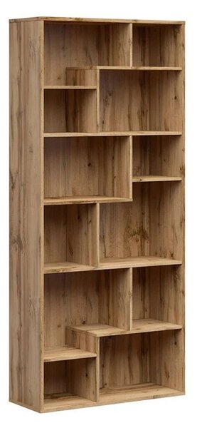 Biblioteca TETRIX, stejar wotan, PAL melaminat, 88x34x198 cm