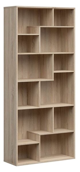 Biblioteca TETRIX, stejar sonoma, PAL melaminat, 88x34x198 cm