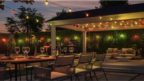 Philips - Ghirlandă exterioară LED RGBW reglabilă Hue FESTAVIA, 30 LED, 21 m, IP65
