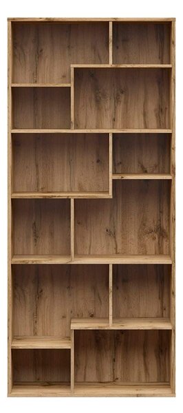 Biblioteca TETRIX, stejar wotan, PAL melaminat, 88x34x198 cm