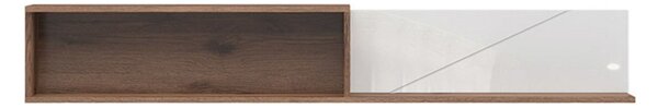 Polita FORN, nuc/alb lucios, PAL melaminat, 156x22x25 cm