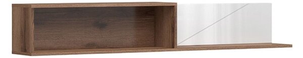 Polita FORN, nuc/alb lucios, PAL melaminat, 156x22x25 cm