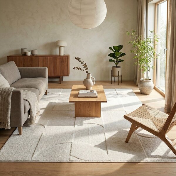 Covor crem 120x170 cm Luna – ESTE